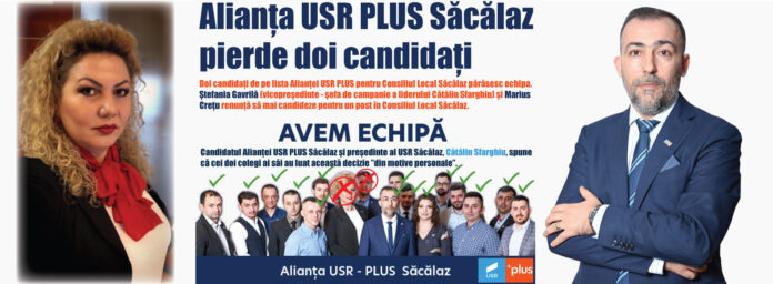 Alianța USR PLUS Săcălaz pierde din dcandidați